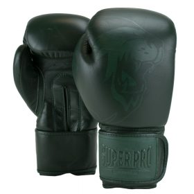 Super Pro Combat Gear Legend SE Lederen (kick)bokshandschoenen (Groen)