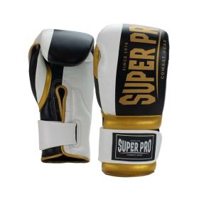 Super Pro Combat Gear (thai)Bokshandschoenen Bruiser Zwart/Goud/Wit