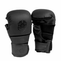 Leo MMA Sparring handschoenen leder (mat zwart)