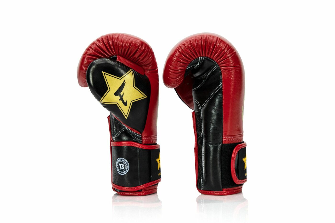 Fairtex x Booster bokshandschoenen FXB BG V2 (Rood / Zwart / Goud)