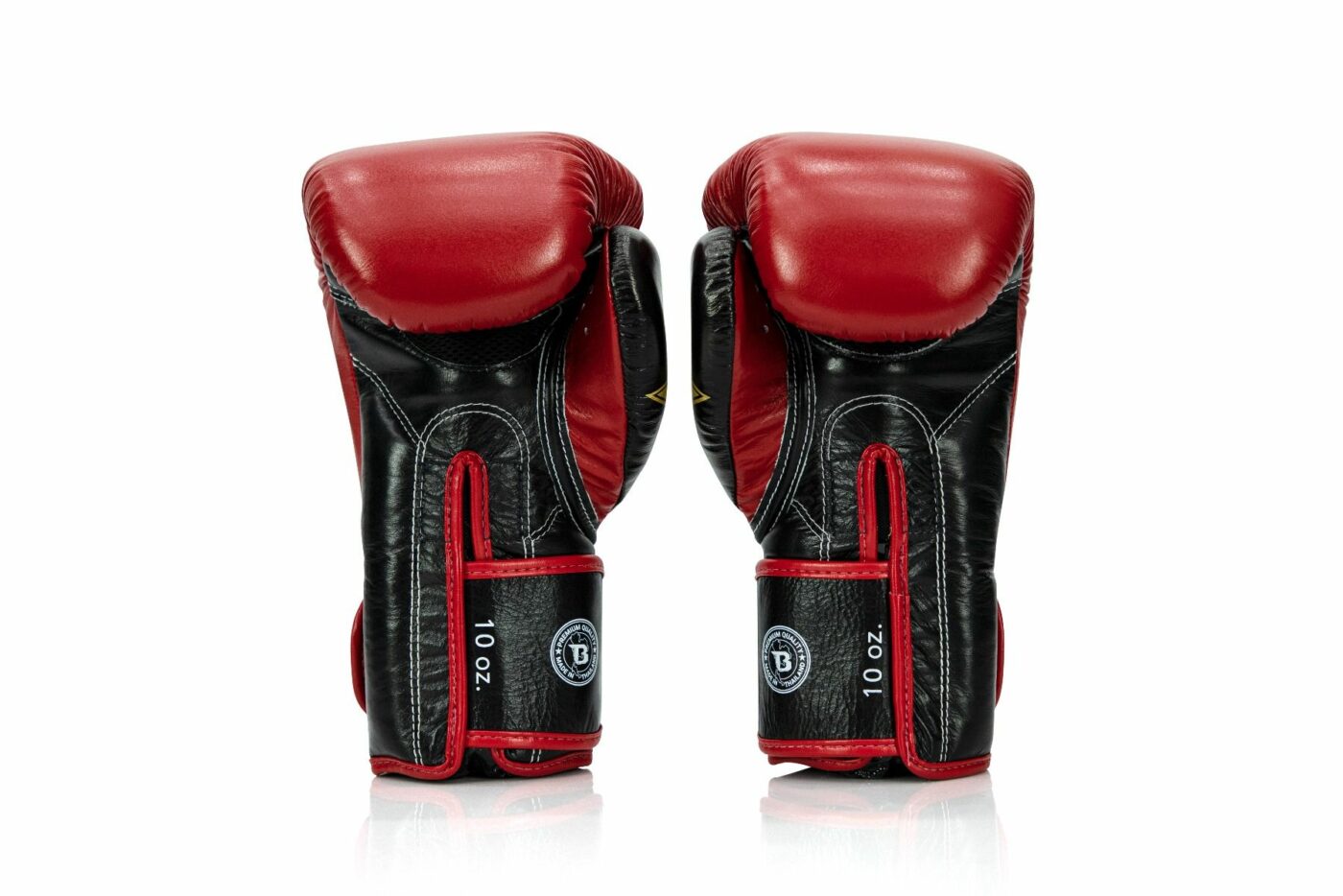 Fairtex x Booster bokshandschoenen FXB BG V2 (Rood / Zwart / Goud)