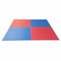 Puzzelmattenset 2 cm. rood/blauw 4 m2