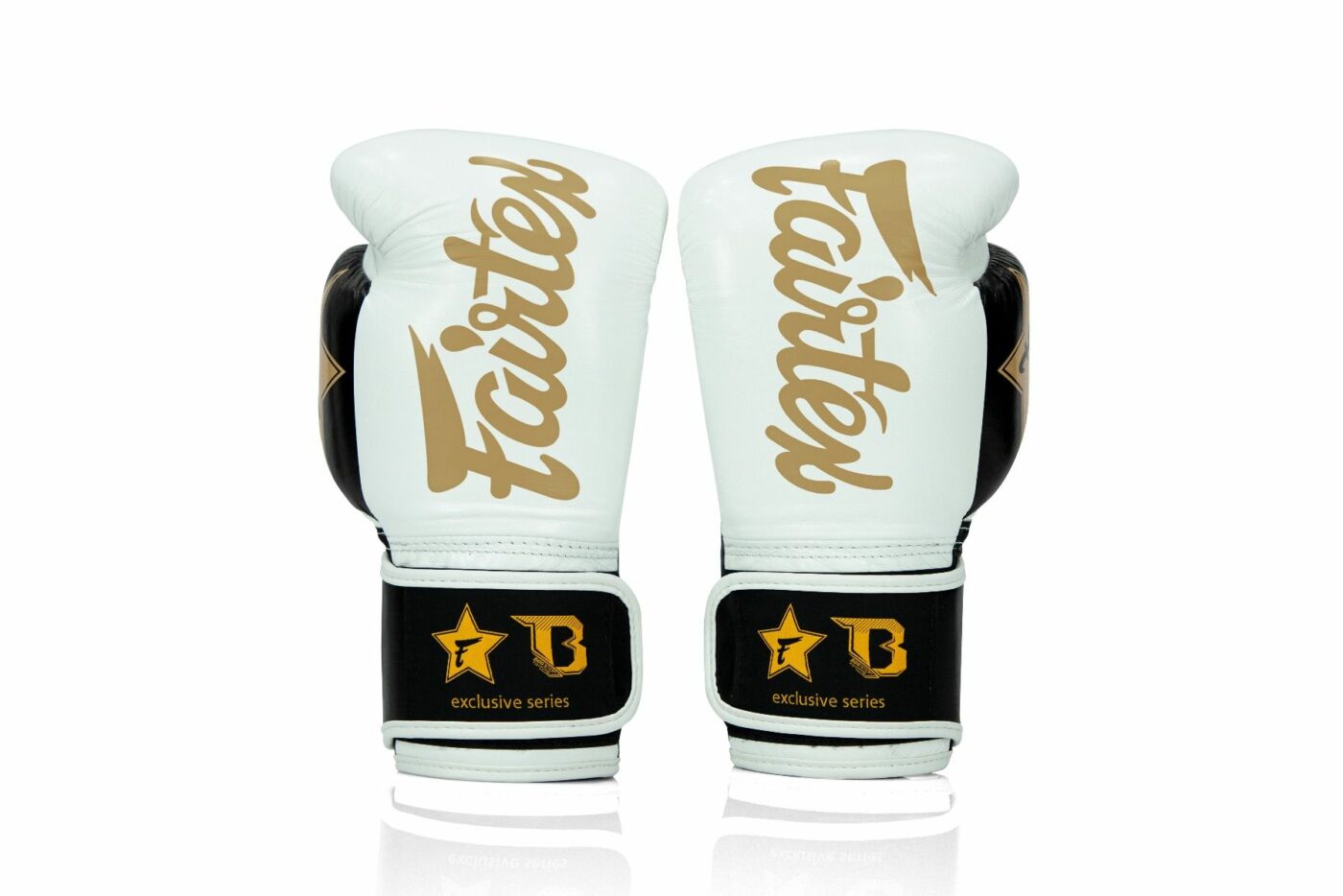 Fairtex X Booster bokshandschoenen FXB BG V2 (Wit / Zwart / Goud / Geel)