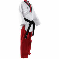 Adidas Poomsae Taekwondopak Girls (Rood / Wit)