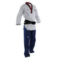 Adidas Poomsae Taekwondopak Boys Licht (Blauw / Wit)