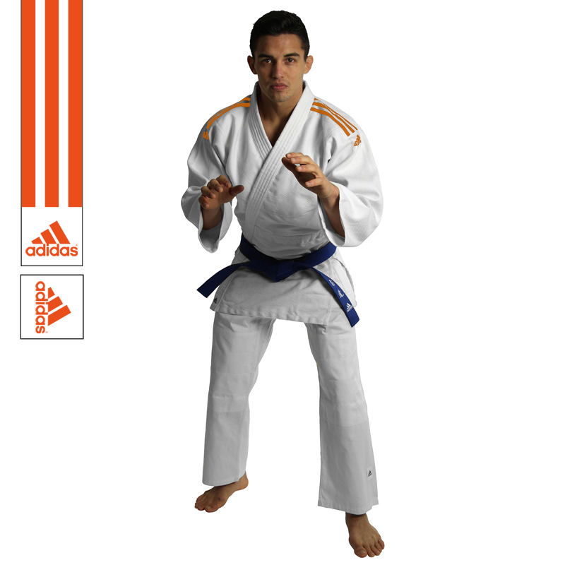 Adidas Judopak J350 Club (Wit / Oranje)