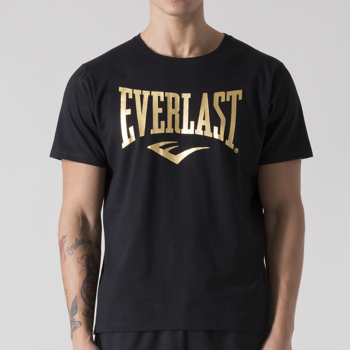 Everlast Fitted Logo T-shirt Metallic Goud