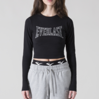 Everlast Long Sleeve Logo t-shirt Zwart