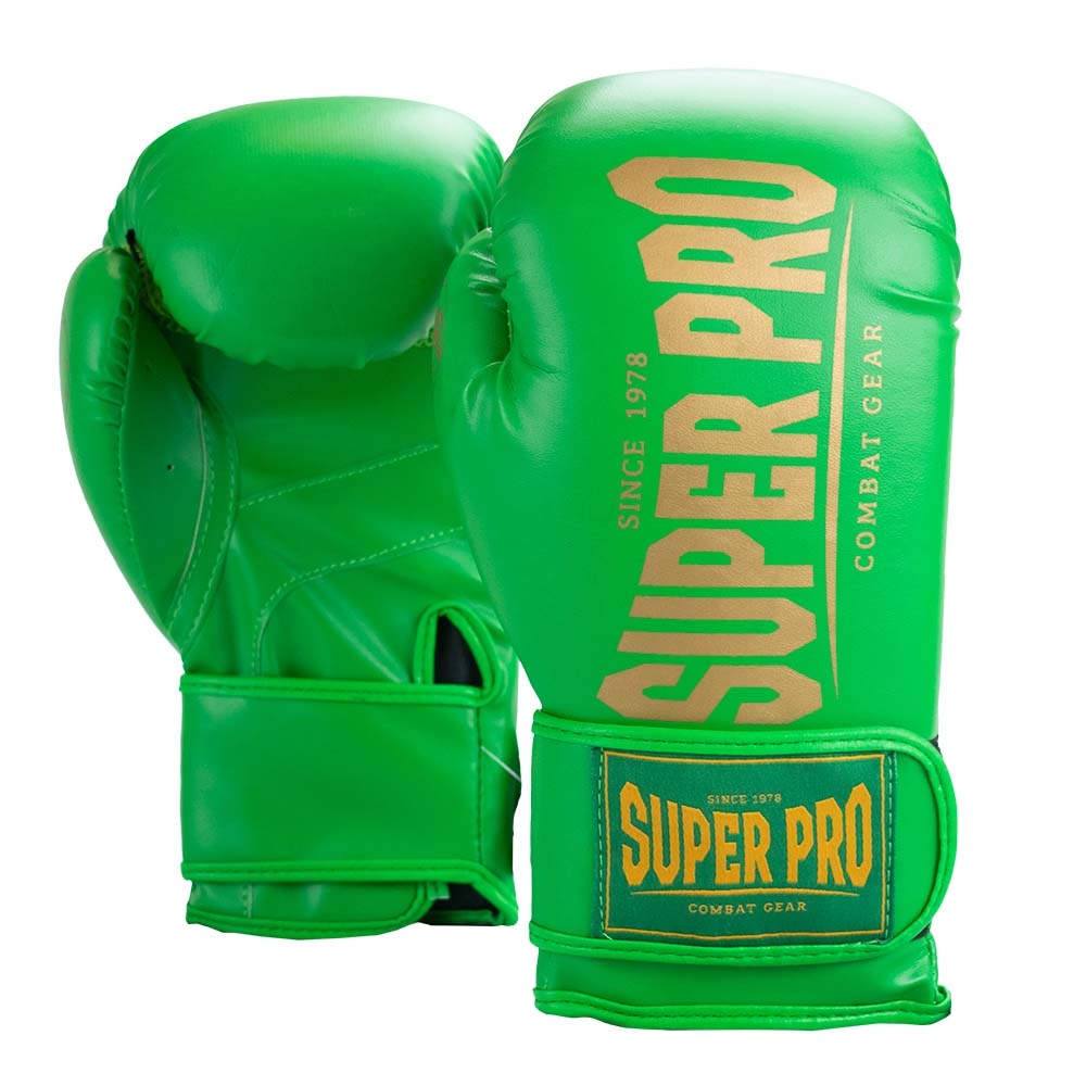 Super Pro Combat Gear Champ Se (kick)bokshandschoenen , goud - groen