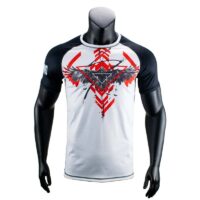 Super Pro Combat Gear T-shirt Drygear Raven , rood - zwart - wit