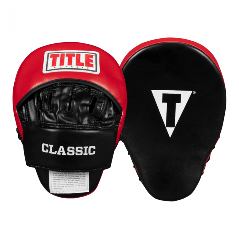 Title Handpads Classic Zwart/Rood