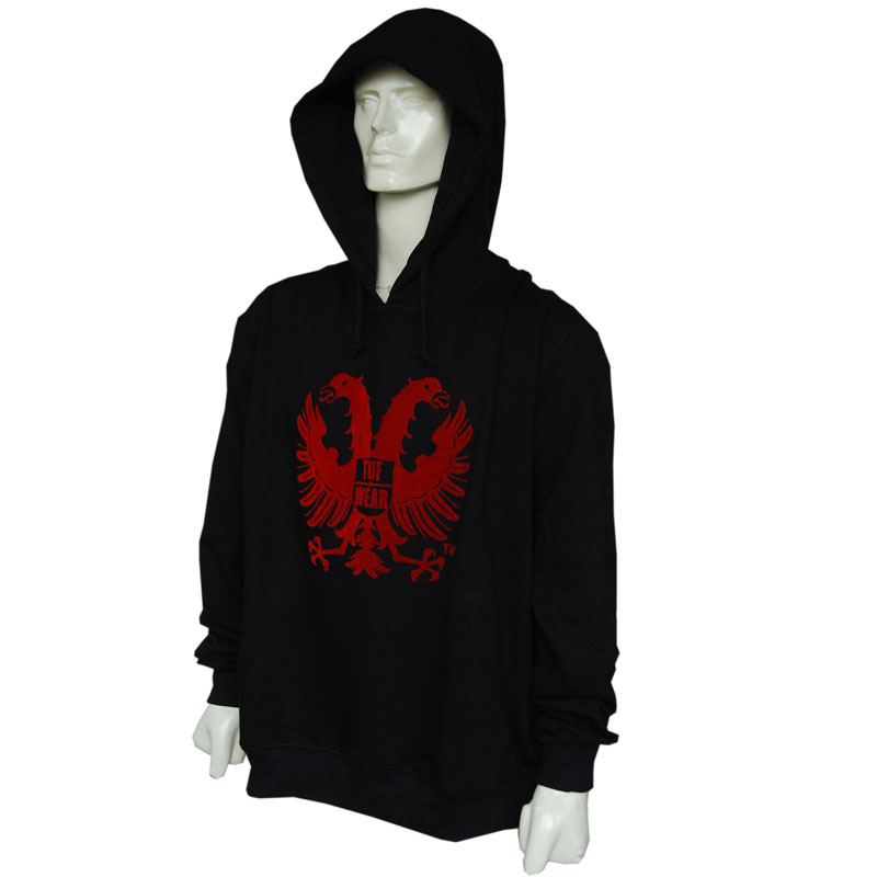 TUF Wear Trui Met Capuchon zwart en rood logo