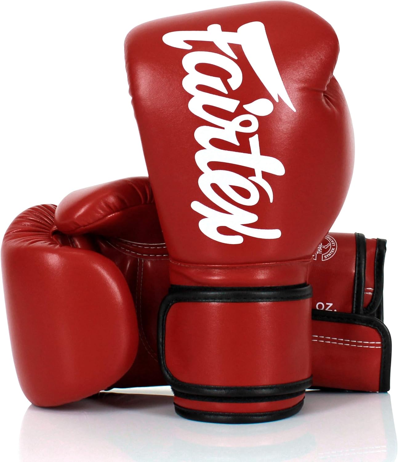 Fairtex (kick)bokshandschoenen Improved Fit (rood)