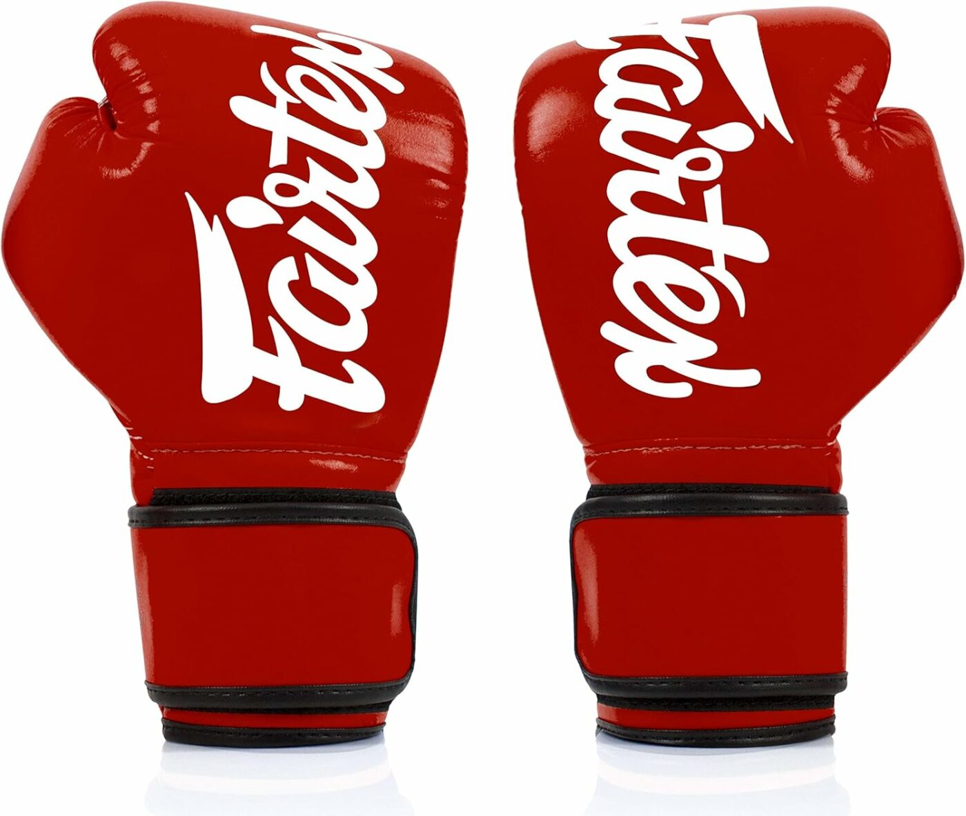 Fairtex (kick)bokshandschoenen Improved Fit (rood)