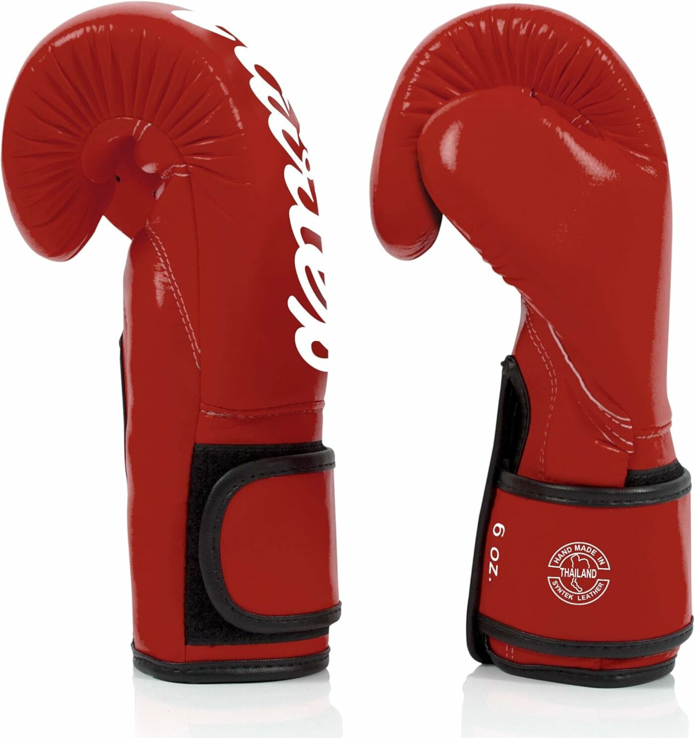 Fairtex (kick)bokshandschoenen Improved Fit (rood)