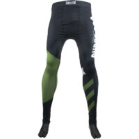 Super Pro Combat Gear Heren Legging No Mercy , zwart - groen - zilver