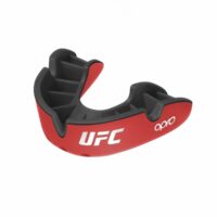 UFC OPRO x Gebitsbeschermer Silver-Edition V2 Rood/Zwart Junior